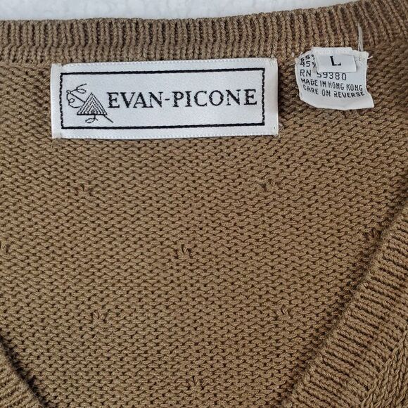 Evan Picone Vintage Cropped Embroidered Sweater Large - Picture 4 of 17